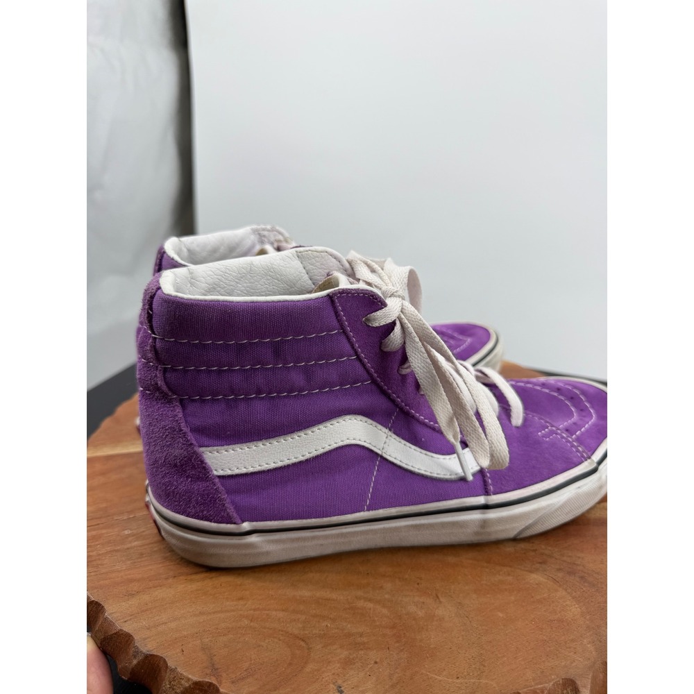 Vans Sk8-Hi Sneakers Womens 8.5 Purple Suede Canvas High Top Skate Shoes - Picture 7 of 9